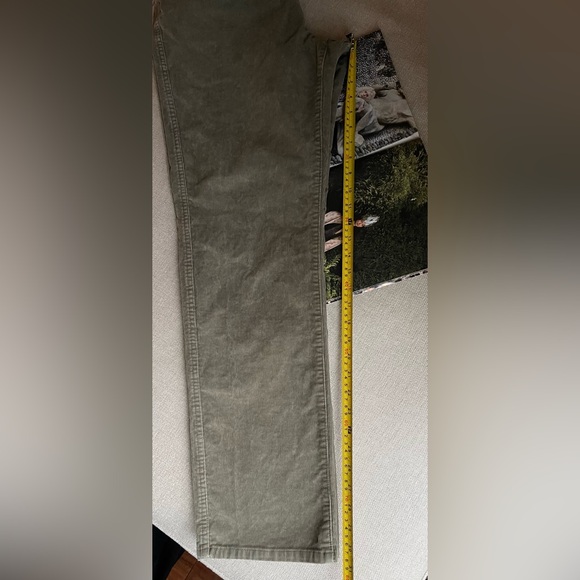 LL Bean Natural Fit Corduroy Pants In Green/Gray Size 32 x 32 - Picture 8 of 15